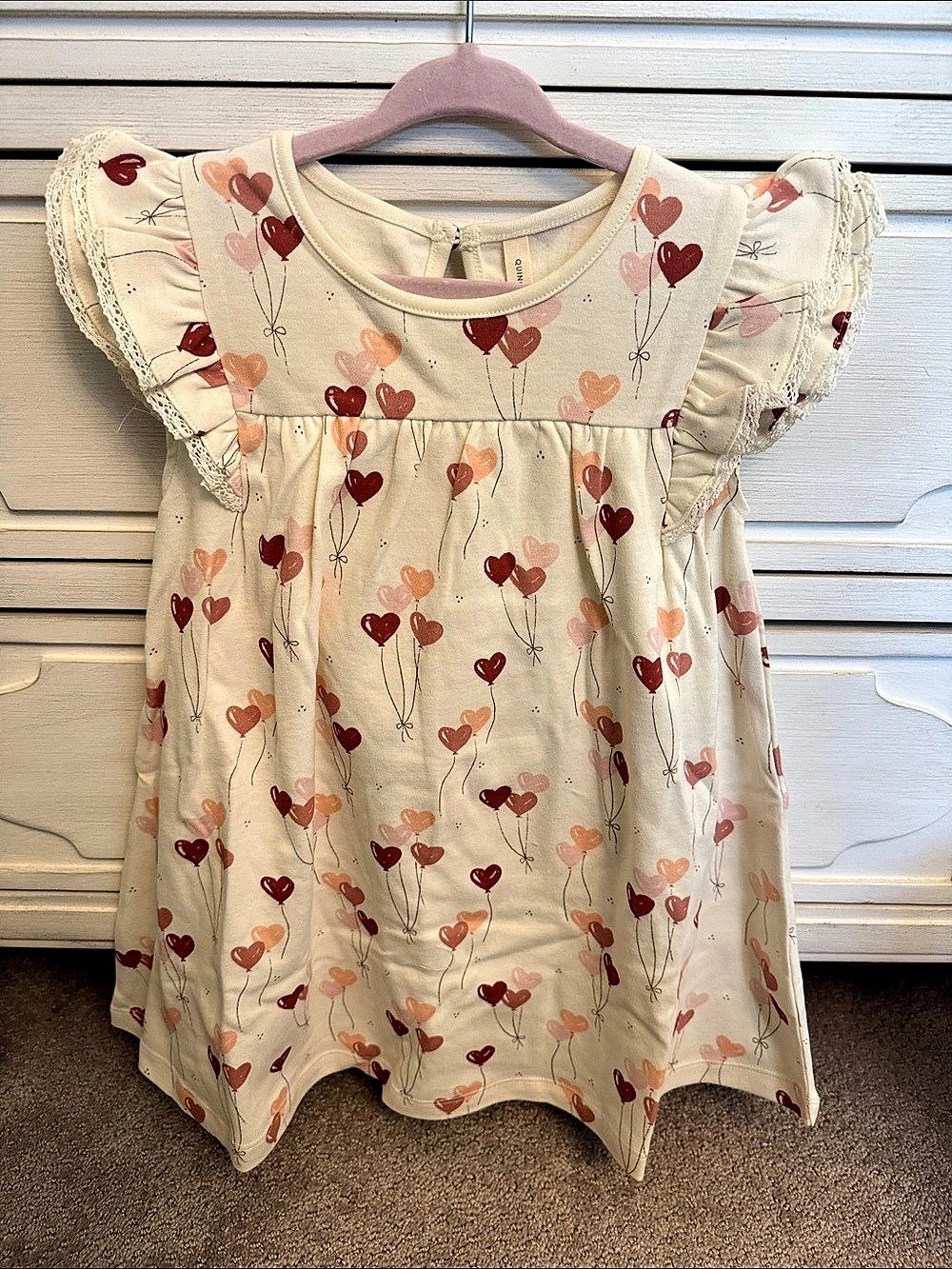 NWT Quincy Mae Girls Flutter Dress Size 4-5Y